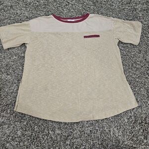 Oversized Striped Pocket Tee